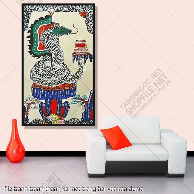 tranh phong tho file tranh tranh thanh xa mot trong hai vua ran